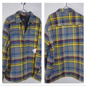 Marmot Plaid Sherpa Lined Shirt Jacket Ridgefield